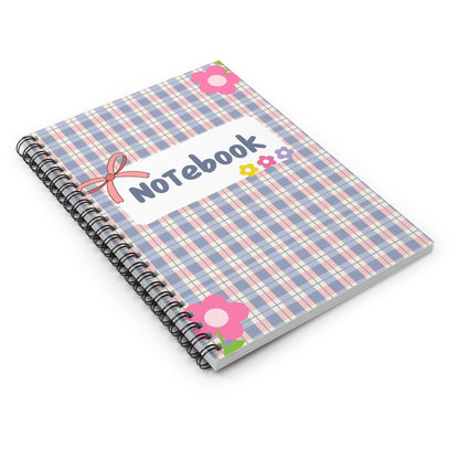 Floral Spiral Notebook - Cute & Colorful Design
