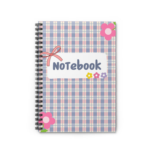 Floral Spiral Notebook - Cute & Colorful Design