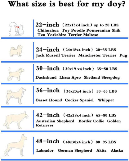 Dog Beds for Medium Dogs, Orthopedic Dog Bed for Memory Foam with Removable Washable Cover Waterproof Pet Bed