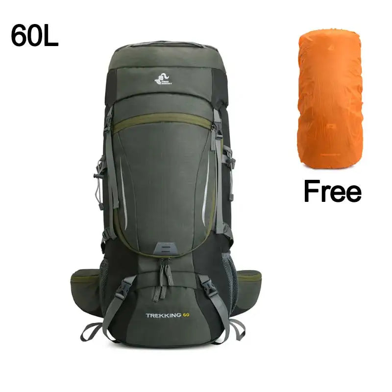 75L Camping Backpack Hiking Bag Sport Outdoor Bags with Rain Cover Travel Climbing Mountaineering Trekking Camping Bag XA726WA